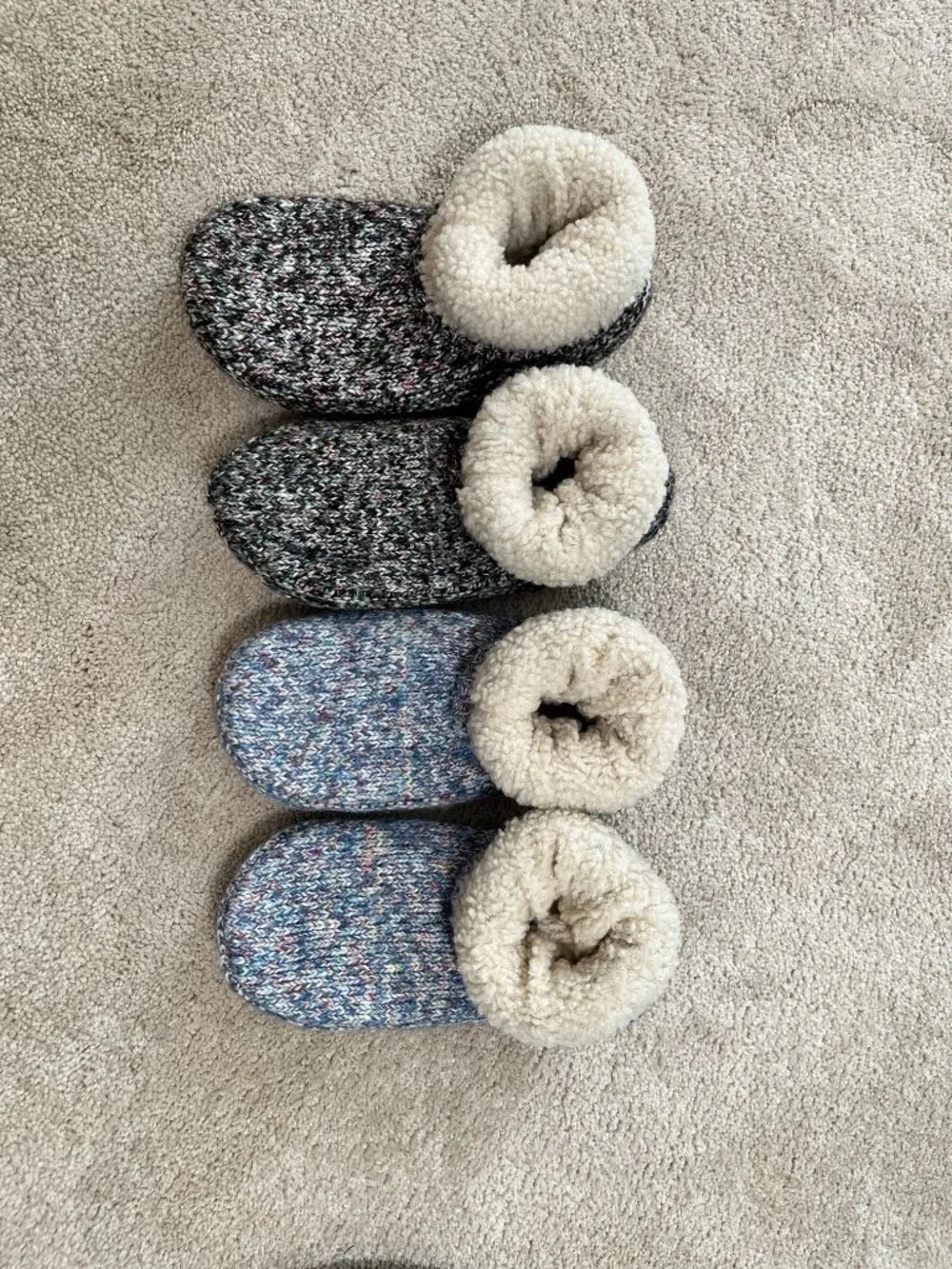 Lot of 2 New Bombas Sherpa Lined Gripper Bootie Slippers Unisex M W9-11.5 M7-9.5